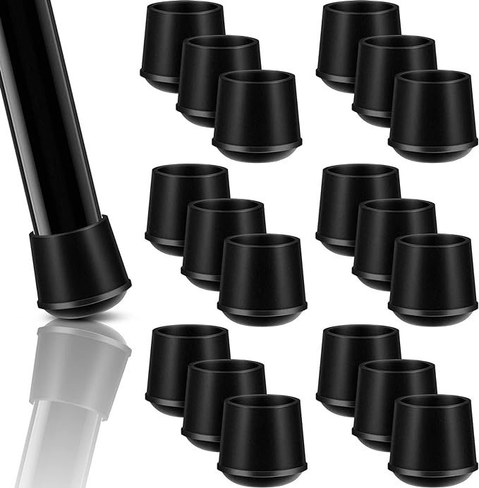 Furniture Hardware Feet - 24 Stück runde Möbel-Fußkappen für Stuhl,