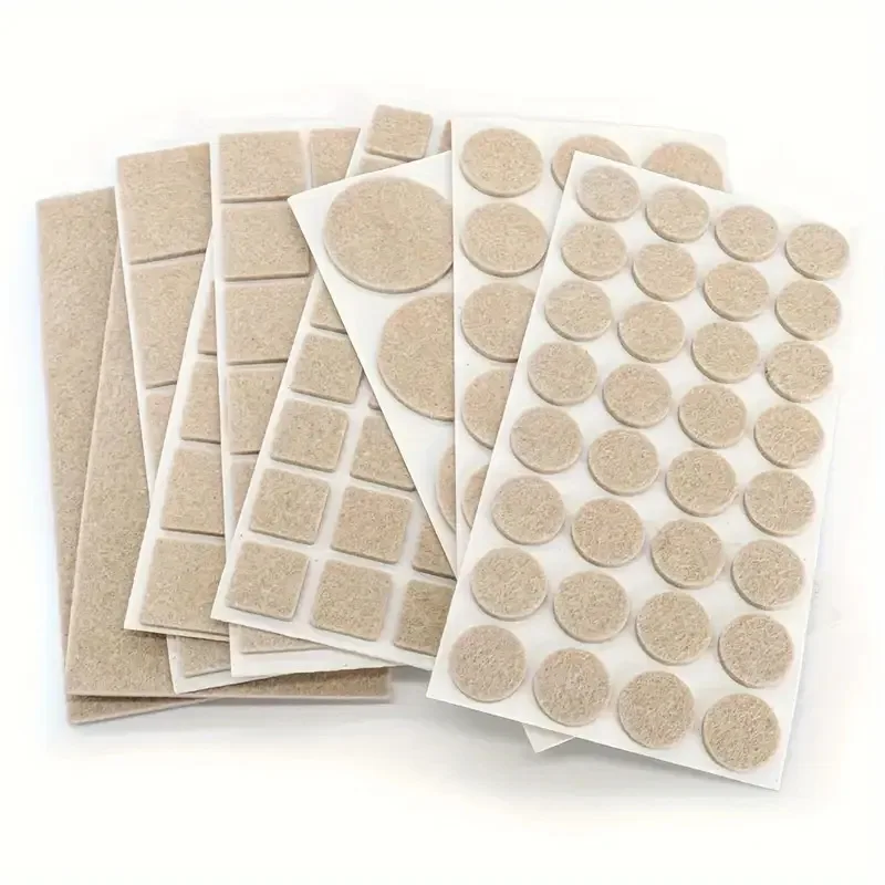 Furniture Hardware Feet - Selbstklebende Filz-Möbelpads, kratzfester Bodenschutz für Stuhlbeine,