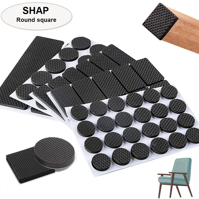Furniture Hardware Feet - Tischbeinschoner, Kratzfeste Beinpolster, Gummi-Antirutsch-Stuhlbeinpolster, Geräuschdämpfende Aufkleber,