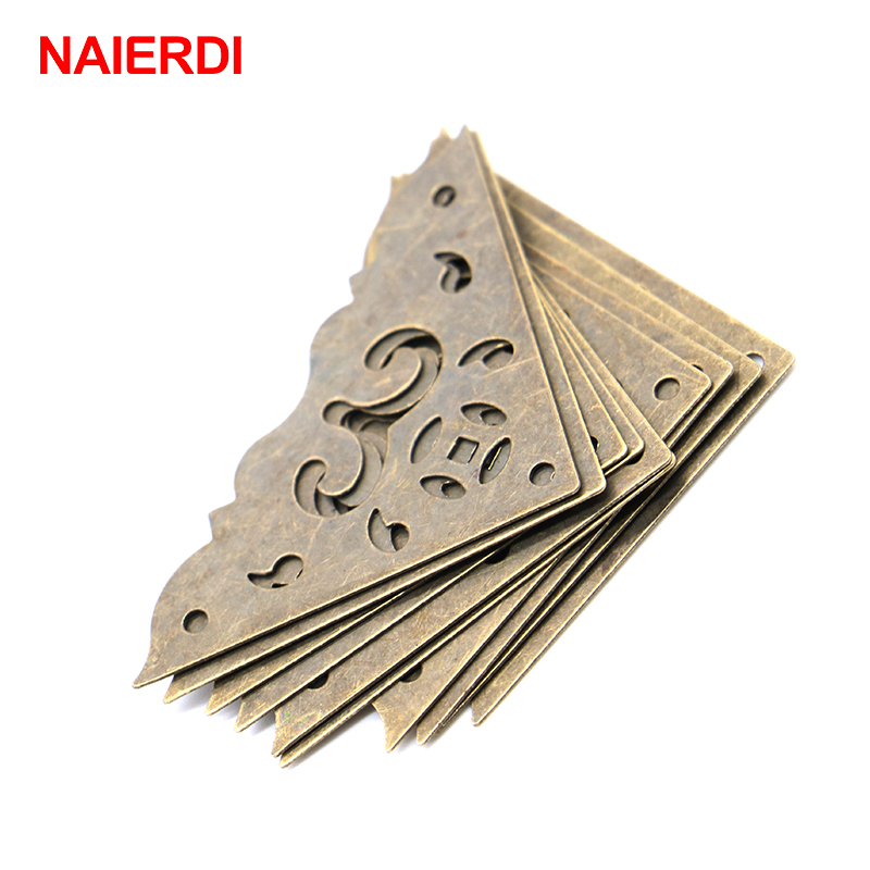 Furniture Hardware Antique - 30PCS NAIERDI Schmuckschatulle Eckenschutz Bronze Dekorative