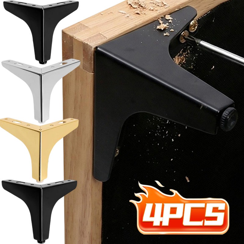 Furniture Hardware For Legs - Metall-Möbelfüße Ersatzfüße Gold Schwarz Silber Stahlfüße