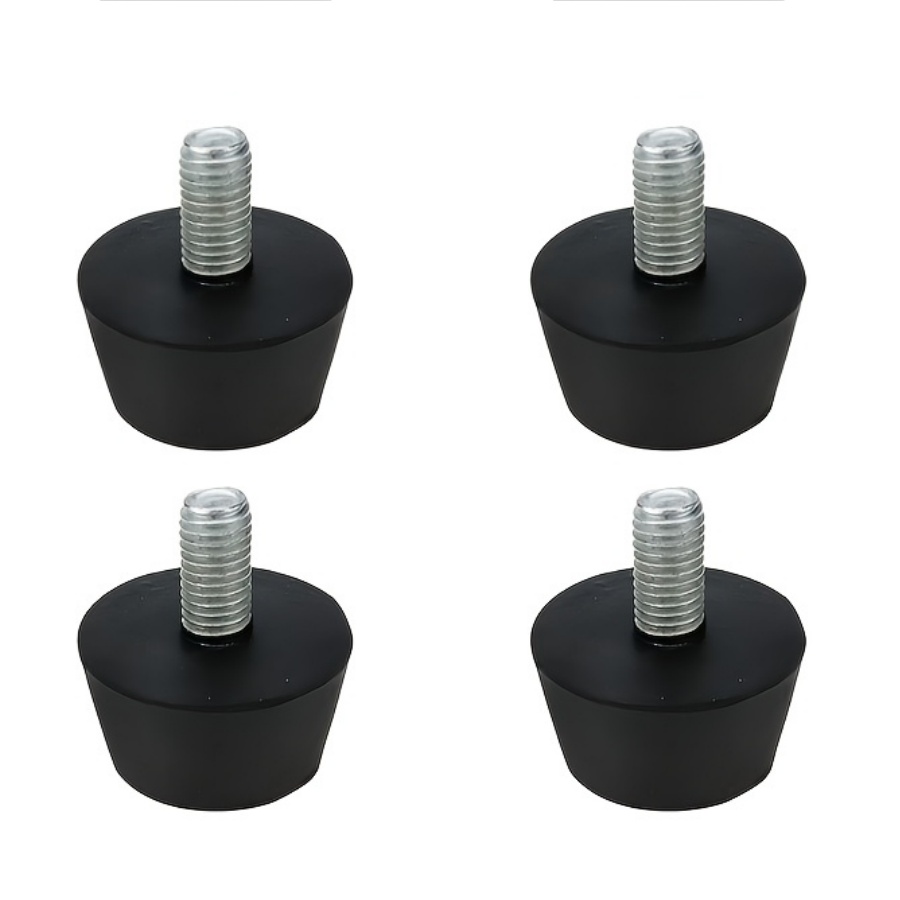 Furniture Hardware Feet - 4 Stück verstellbare Gummifüße mit Schraube,