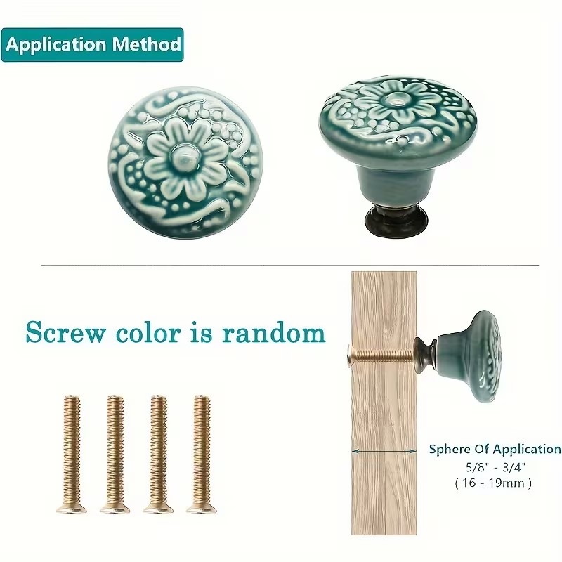 12 Stück Keramik-Schrankknöpfe – Furniture Hardware Feet Bewertung und Preis