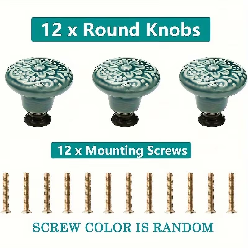 12 Stück Keramik-Schrankknöpfe – Furniture Hardware Feet Bewertung und Preis