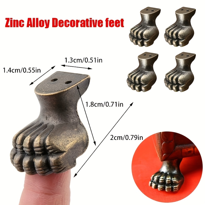 8 Stück antike Messing-Schmuck – Furniture Hardware For Legs Bewertung und Preis